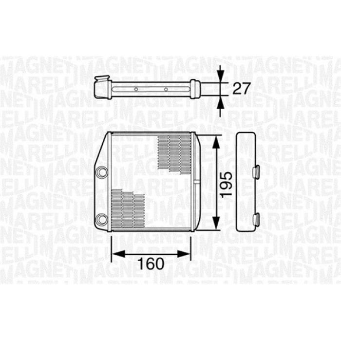 Magneti Marelli Heizungswärmetauscher 350218227000 Magneti Marelli Heizungswärmetauscher 350218227000