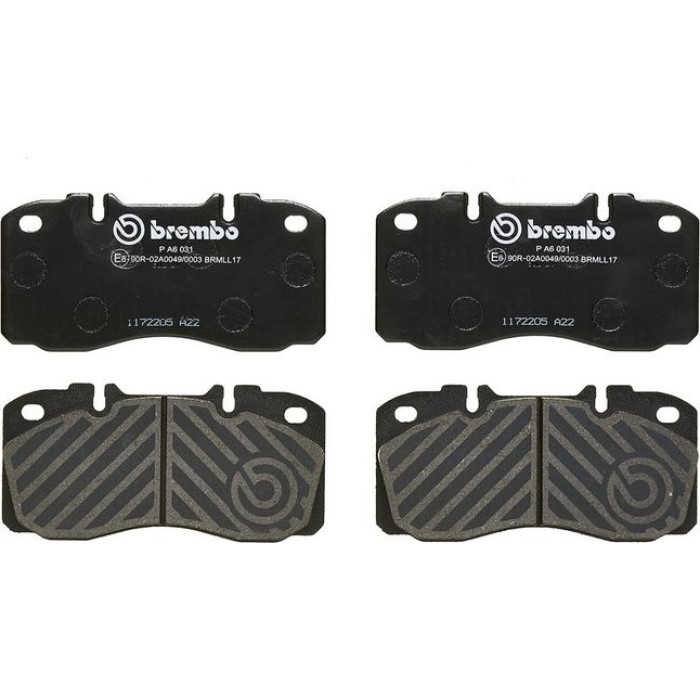 BREMBO Bremsbelagsatz, Scheibenbremse P A6 031 BREMBO Bremsbelagsatz, Scheibenbremse P A6 031