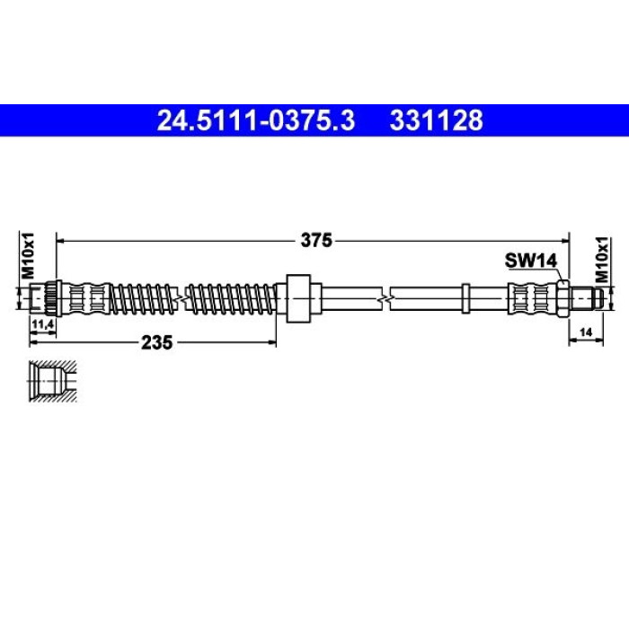 ATE Bremsschlauch 24.5111-0375.3 ATE Bremsschlauch 24.5111-0375.3