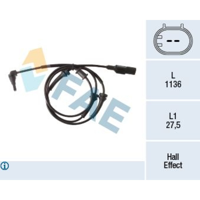 FAE Sensor, Raddrehzahl 78277 FAE Sensor, Raddrehzahl 78277