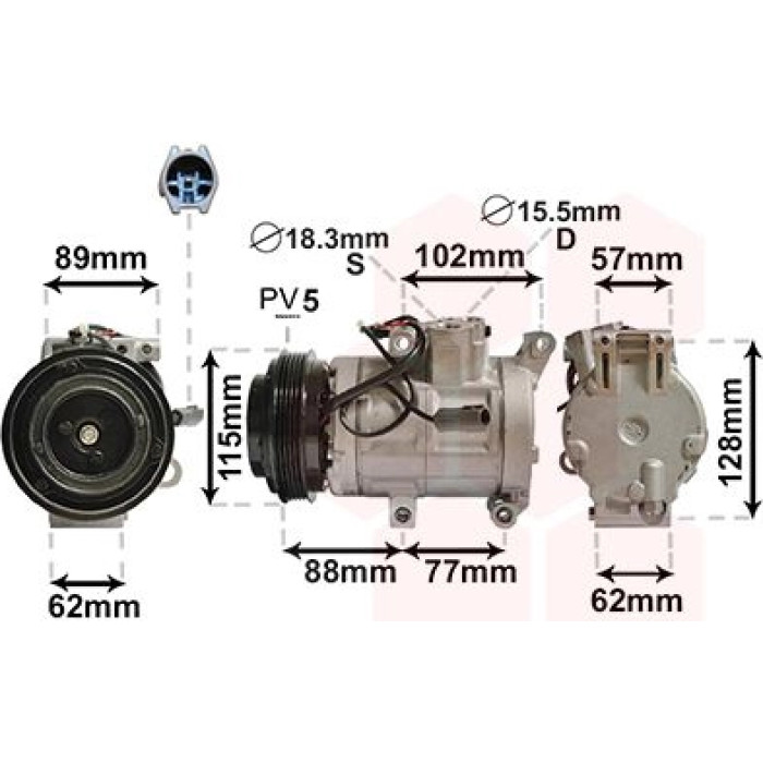 Van Wezel Klimakompressor 2700K276