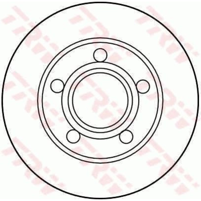 TRW Bremsscheibe DF2655 TRW Bremsscheibe DF2655