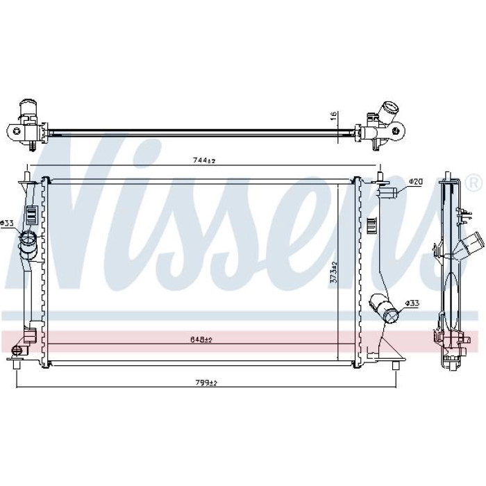 Nissens Wasserkühler PKW 68503