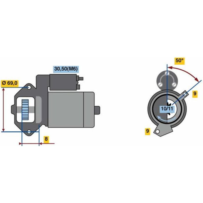 Bosch Starter 0 986 022 670