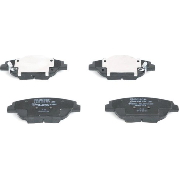 Bosch Bremsbelagsatz Premium 0 986 494 755 Bosch Bremsbelagsatz Premium 0 986 494 755