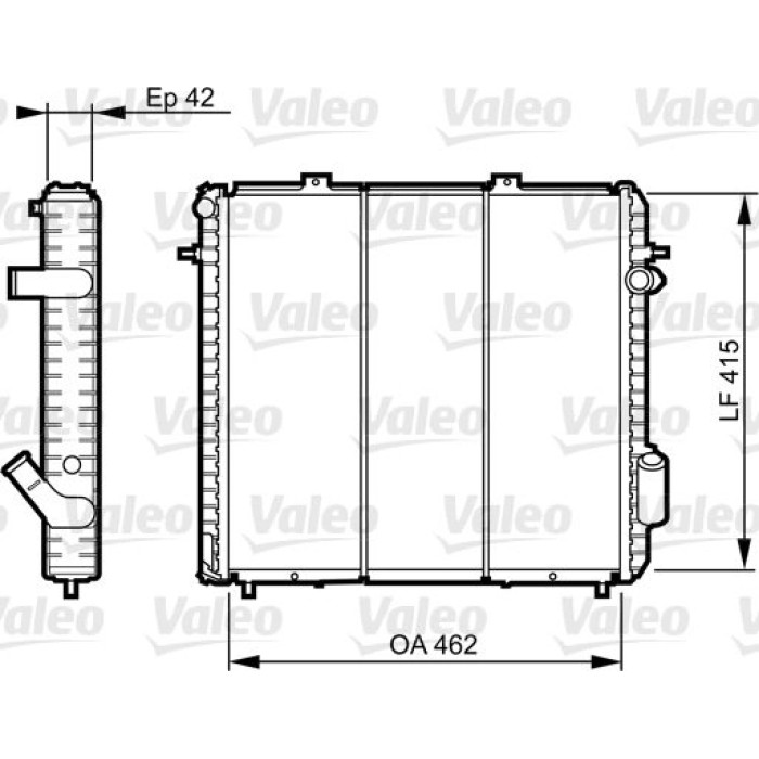 Valeo Motorkühler 730502 Valeo Motorkühler 730502