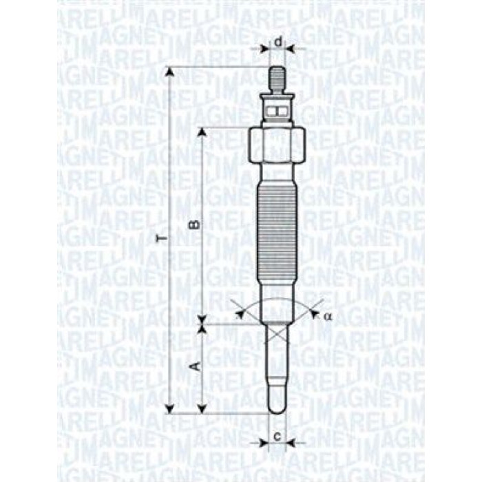 Magneti Marelli Glühkerze 062900019304 Magneti Marelli Glühkerze 062900019304