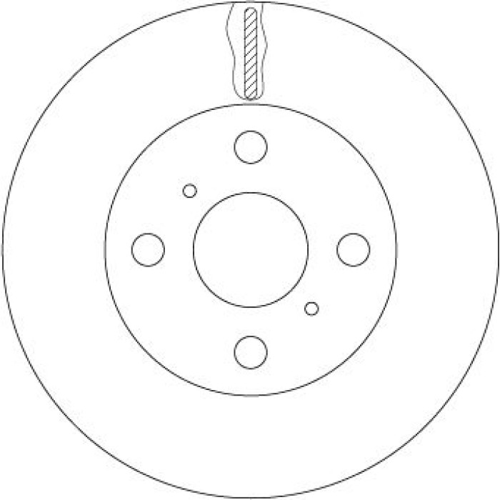 TRW Bremsscheibe Toyota Corolla 1.4-1.8 91-02 DF7114 TRW Bremsscheibe Toyota Corolla 1.4-1.8 91-02 DF7114