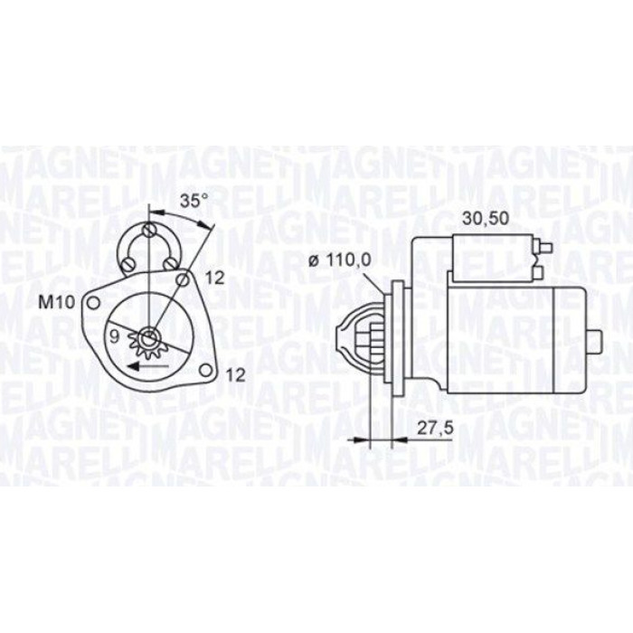Magneti Marelli Anlasser 063721118010