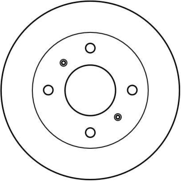 TRW Bremsscheibe Nissan Primera DF2590