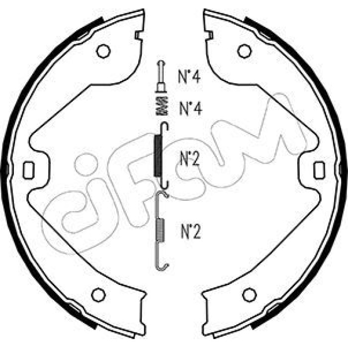 CIFAM Bremsbackensatz, Feststellbremse 153-244K CIFAM Bremsbackensatz, Feststellbremse 153-244K