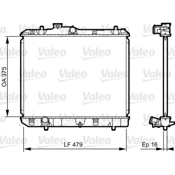 Valeo Motorkühler 735383 Valeo Motorkühler 735383
