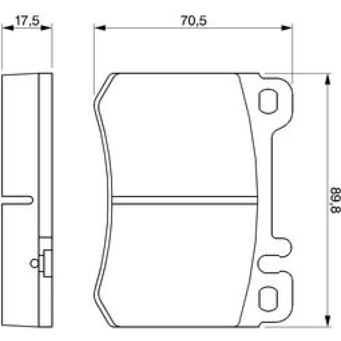 Bosch Bremsbelagsatz 0 986 460 959 Bosch Bremsbelagsatz 0 986 460 959
