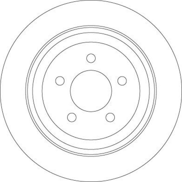 TRW Bremsscheibe Hinterachse DF6341