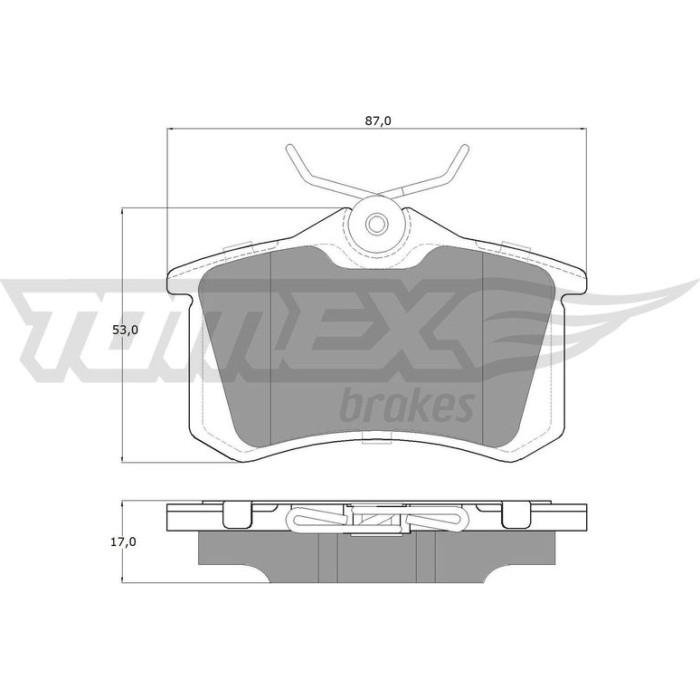 TX 16-24 TOMEX brakes Bremsbelagsatz, Scheibenbremse TX 16-24 TX 16-24 TOMEX brakes Bremsbelagsatz, Scheibenbremse TX 16-24