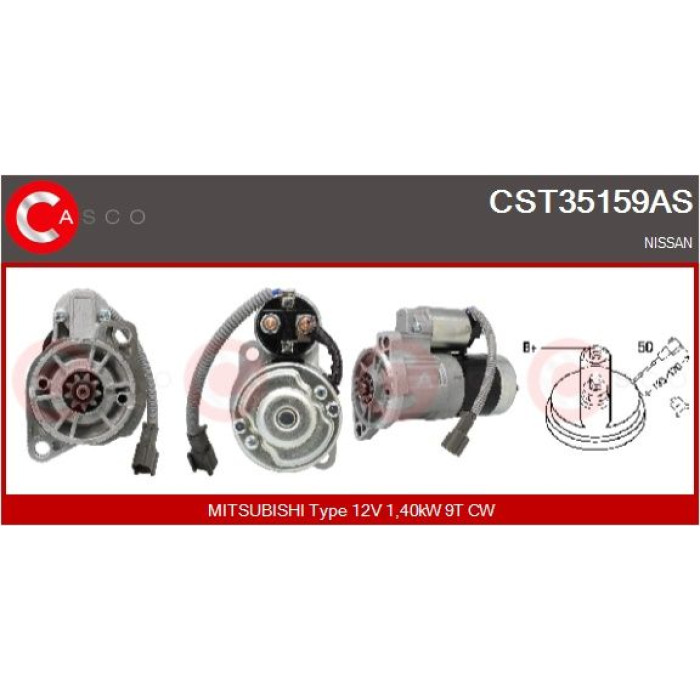 CASCO Anlasser CST35159AS CASCO Anlasser CST35159AS