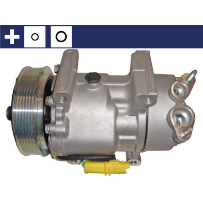 ACP 10 000S MAHLE Klimakompressor 10 000S, 12 V, SD6V12, R134a – u. a. für Peugeot 206 Schrägheck (2A/C), 307 (3A/C), 307 Break (3E) – OE Nummer 1608881380 - l ACP 10 000S MAHLE Klimakompressor 10 000S, 12 V, SD6V12, R134a – u. a. für Peugeot 206 Schrägheck (2A/C), 307 (3A/C), 307 Break (3E) – OE Nummer 1608881380 - l