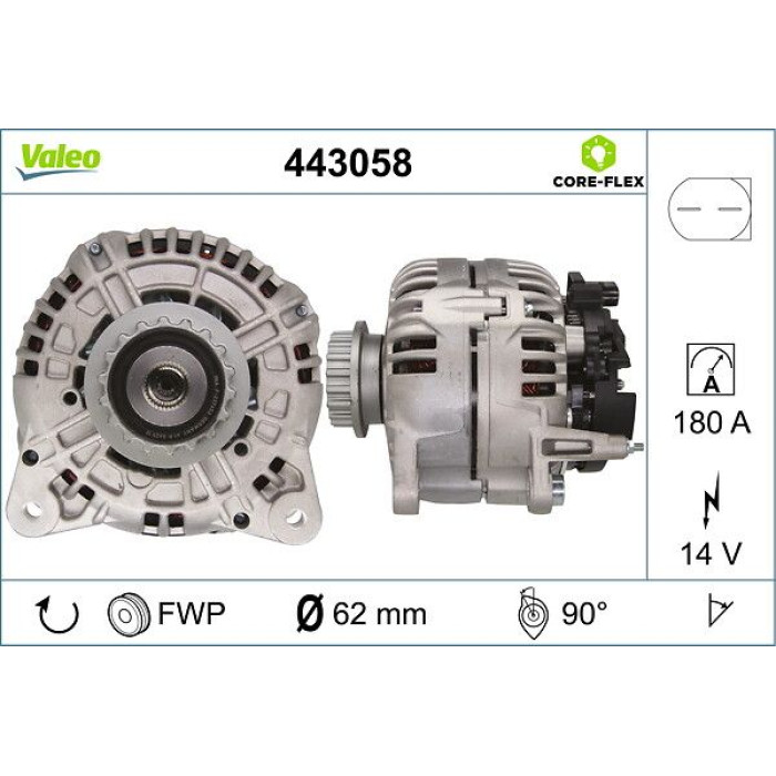 Valeo Lichtmaschine 443058 Valeo Lichtmaschine 443058