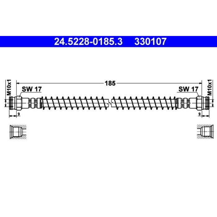 ATE Bremsschlauch 24.5228-0185.3 ATE Bremsschlauch 24.5228-0185.3