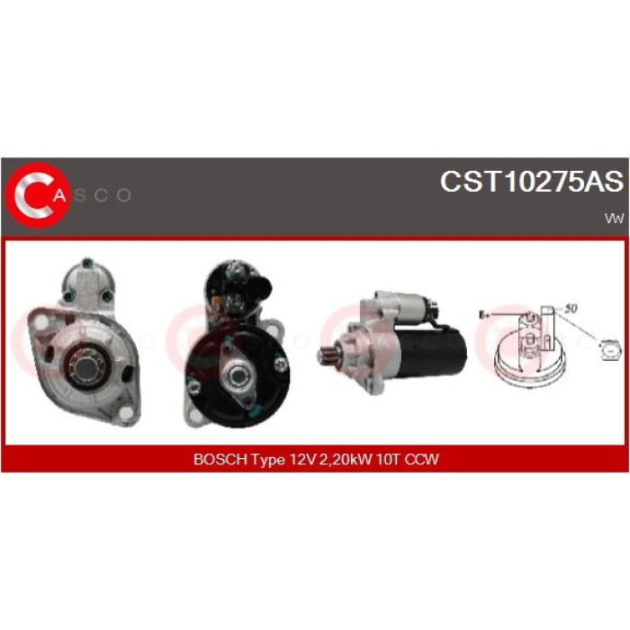 CASCO Anlasser CST10275AS CASCO Anlasser CST10275AS