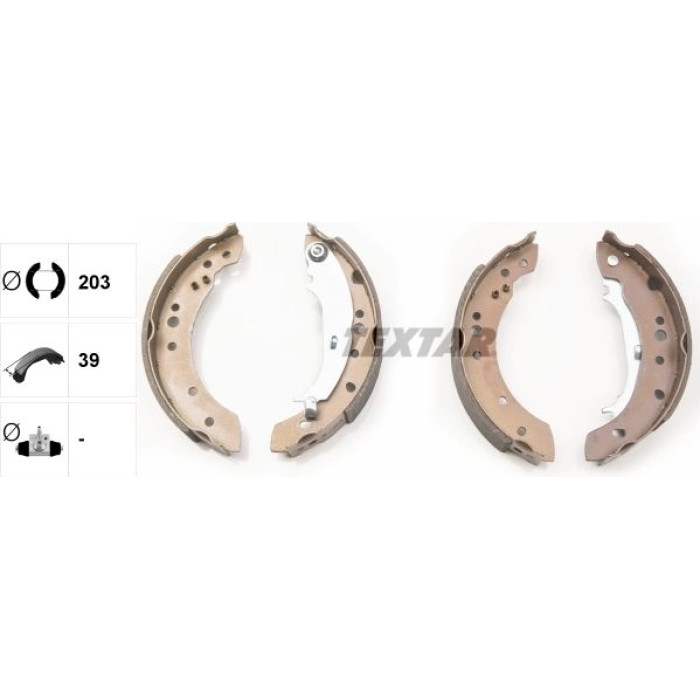 Textar Bremsbackensatz 91068800 Textar Bremsbackensatz 91068800