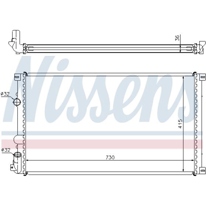 Nissens Wasserkühler PKW 63761 Nissens Wasserkühler PKW 63761