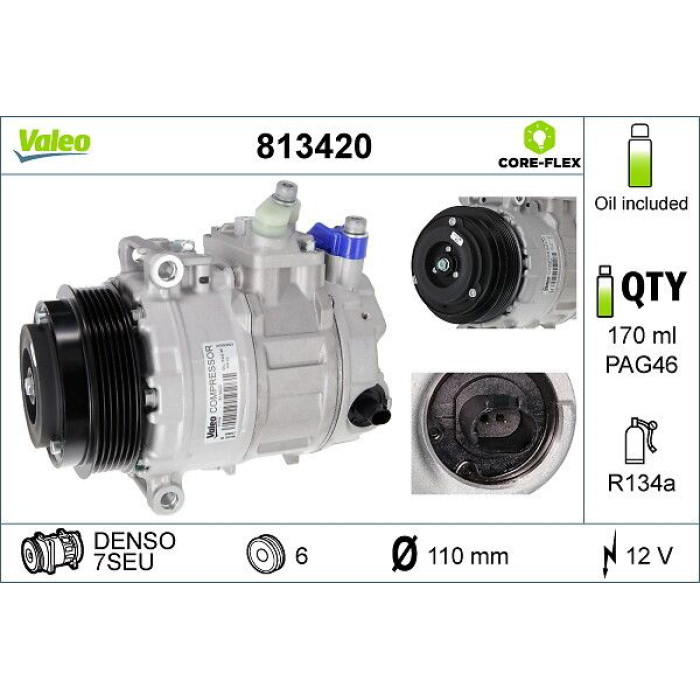 Valeo Kompressor 813420 Valeo Kompressor 813420
