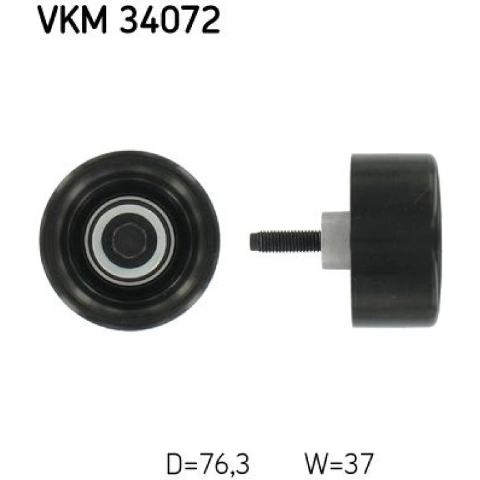 SKF Keilrippenriemen-Umlenkrolle VKM 34072 SKF Keilrippenriemen-Umlenkrolle VKM 34072