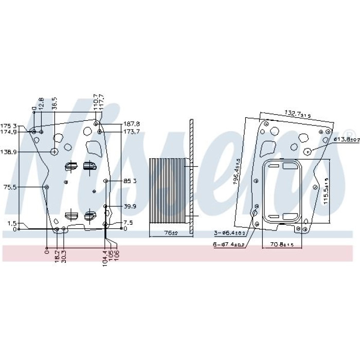 Nissens Ölkühler PKW 90902 Nissens Ölkühler PKW 90902