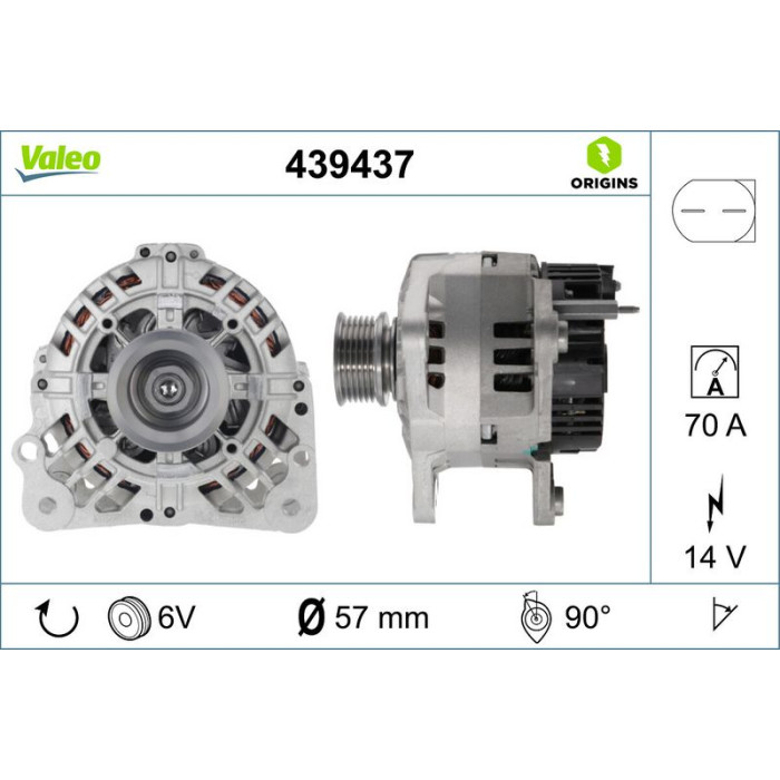 Valeo Lichtmaschine 439437 Valeo Lichtmaschine 439437