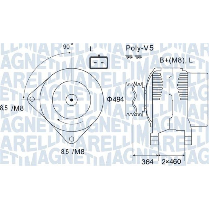 Magneti Marelli Lichtmaschine 063731645010