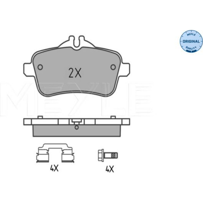 MEYLE Bremsbelagsatz Mercedes-Benz W166 11 252521618 MEYLE Bremsbelagsatz Mercedes-Benz W166 11 252521618