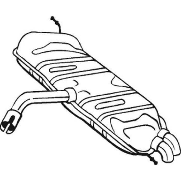 Bosal Schalldämpfer 233-725 Bosal Schalldämpfer 233-725