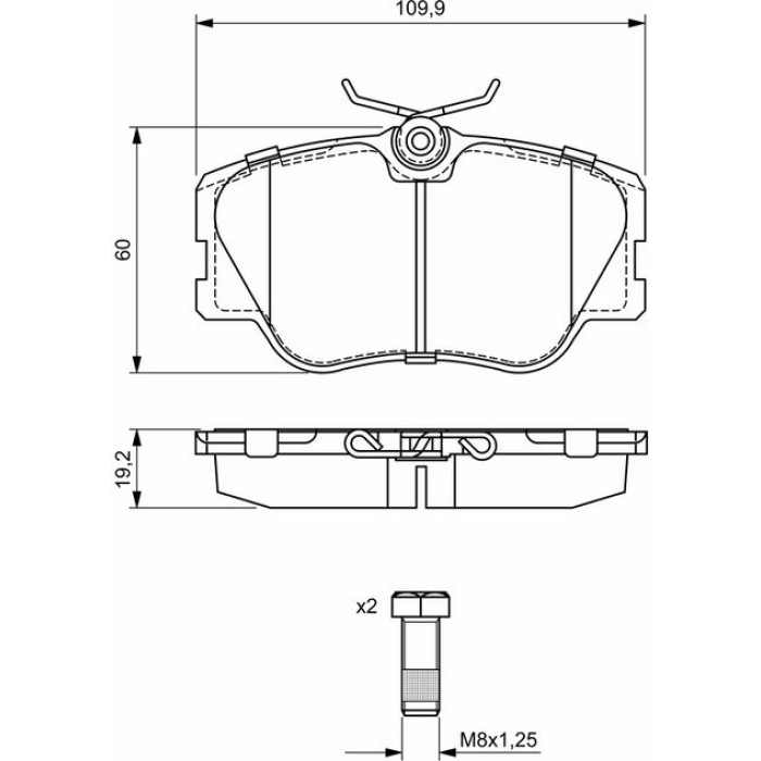 0 986 469 410 Bosch Bremsbelagsatz 0 986 469 410 0 986 469 410 Bosch Bremsbelagsatz 0 986 469 410