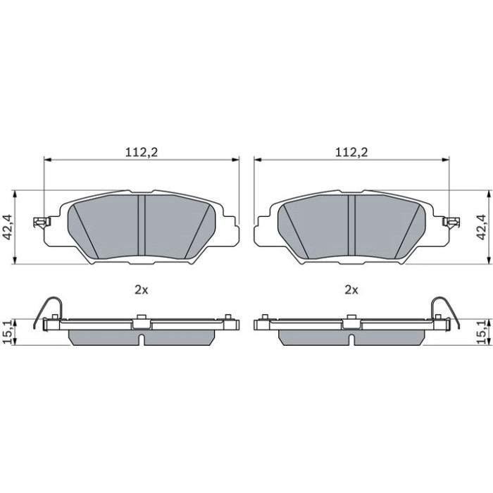 Bosch Bremsbelag 0 986 460 006 Bosch Bremsbelag 0 986 460 006