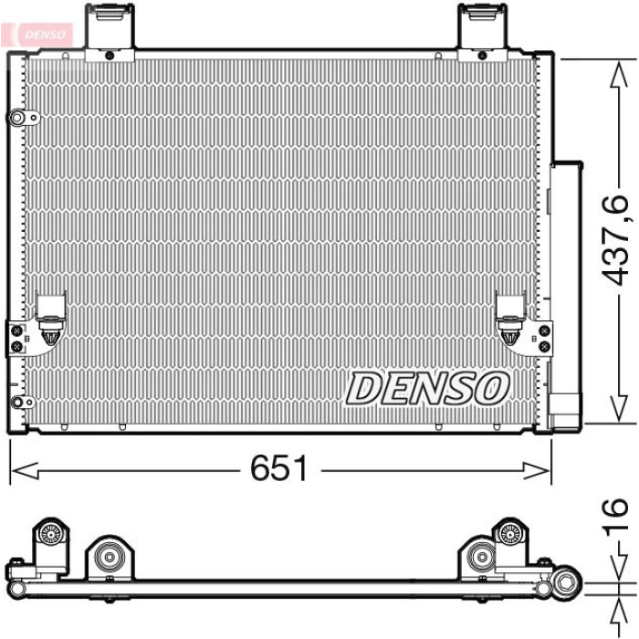 Denso Klimakondensator DCN50057 Denso Klimakondensator DCN50057