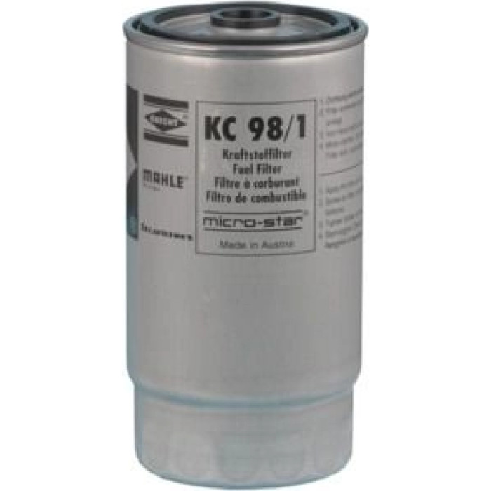 KC 98/1 MAHLE Kraftstofffilter KC 98/1, Anschraubfilter, Höhe 163 mm – u. a. für BMW 7er (E38) – OE Nummer 13327786647 - l KC 98/1 MAHLE Kraftstofffilter KC 98/1, Anschraubfilter, Höhe 163 mm – u. a. für BMW 7er (E38) – OE Nummer 13327786647 - l