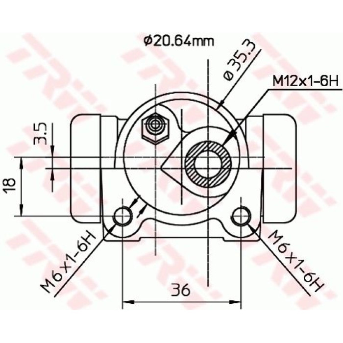 TRW Radbremszylinder BWF171 TRW Radbremszylinder BWF171