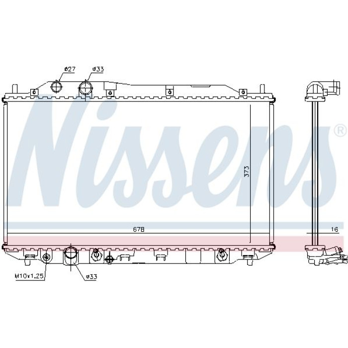 Nissens Wasserkühler PKW 68141 Nissens Wasserkühler PKW 68141