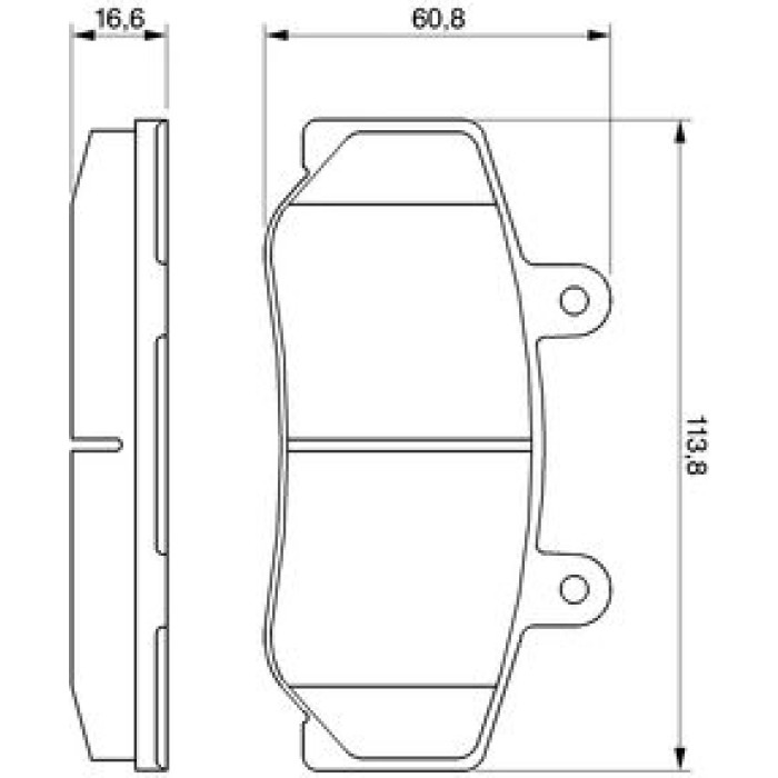 Bosch Bremsbelagsatz 0 986 460 961 Bosch Bremsbelagsatz 0 986 460 961
