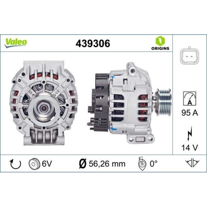 Valeo Lichtmaschine 439306 Valeo Lichtmaschine 439306