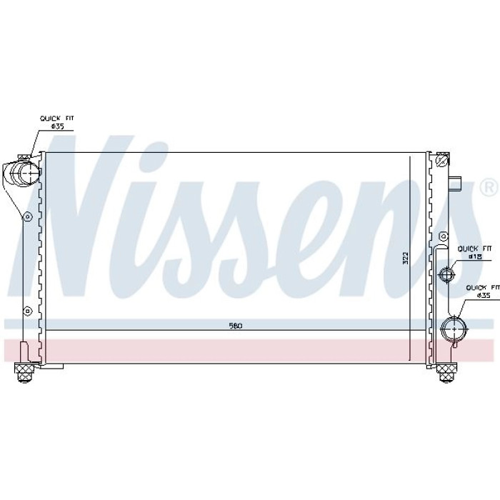 Nissens Wasserkühler PKW 617846 Nissens Wasserkühler PKW 617846