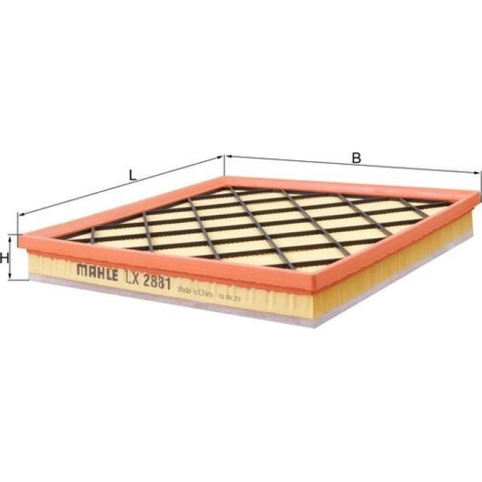 MAHLE Luftfilter LX 2881 MAHLE Luftfilter LX 2881