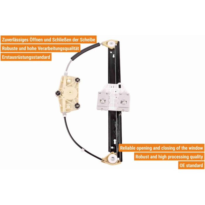 VAICO V10-8743 Fensterheber hinten rechts, ohne Motor, elektrisch VAICO V10-8743 Fensterheber hinten rechts, ohne Motor, elektrisch