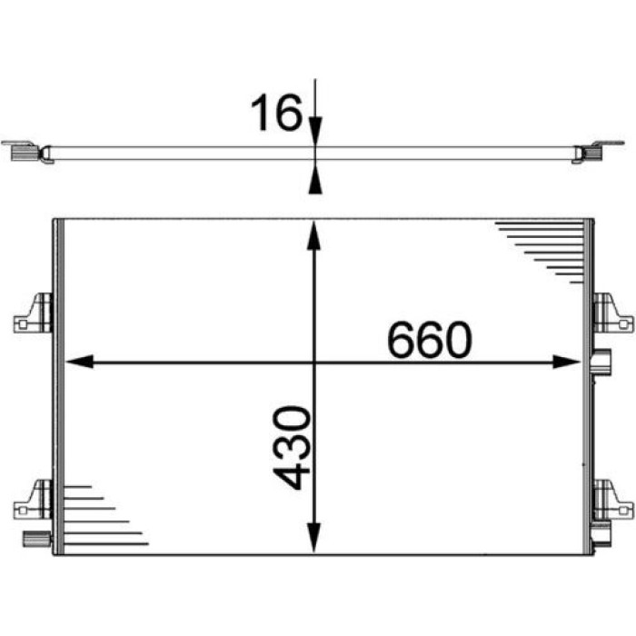 MAHLE Kondensator, Klimaanlage AC 355 000P MAHLE Kondensator, Klimaanlage AC 355 000P