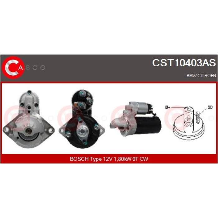 CASCO Anlasser CST10403AS CASCO Anlasser CST10403AS