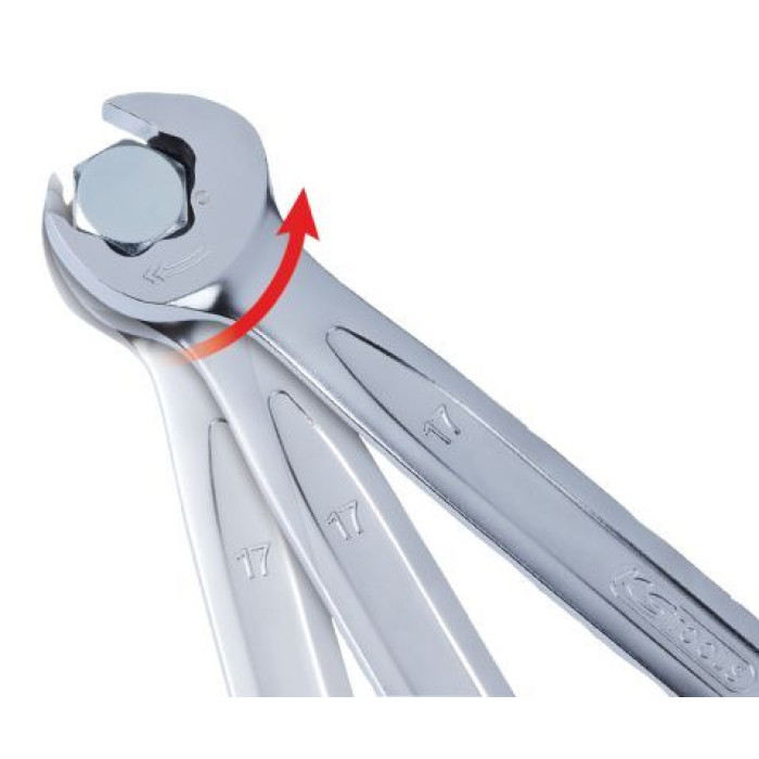 KS TOOLS Flachschlüssel mit DUO GEARplus-Öse, Flachschlüssel mit Ratschenmechanismus, 12 mm 503.5212 KS TOOLS Flachschlüssel mit DUO GEARplus-Öse, Flachschlüssel mit Ratschenmechanismus, 12 mm 503.5212