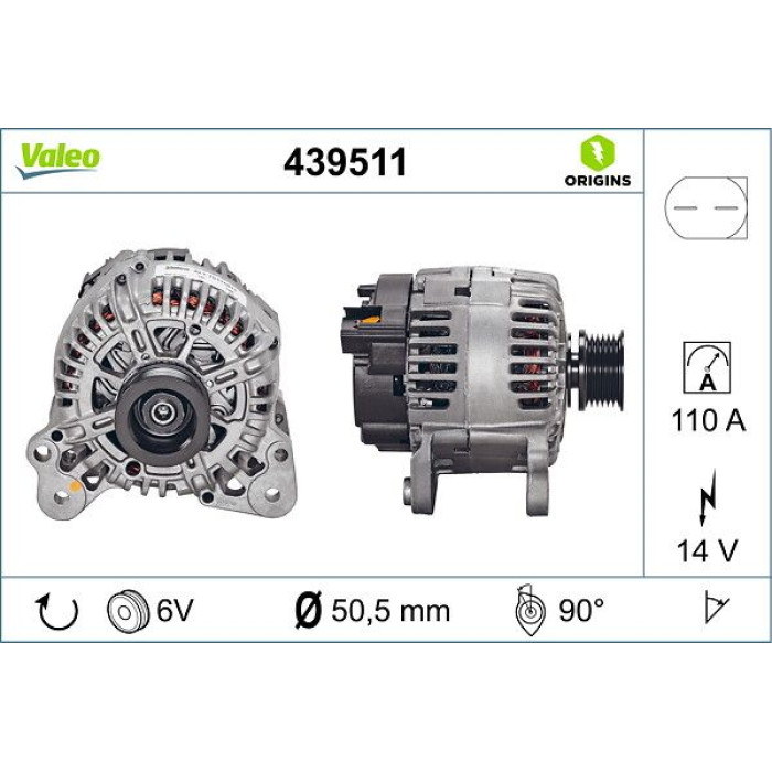 439511 Valeo Lichtmaschine 439511 439511 Valeo Lichtmaschine 439511