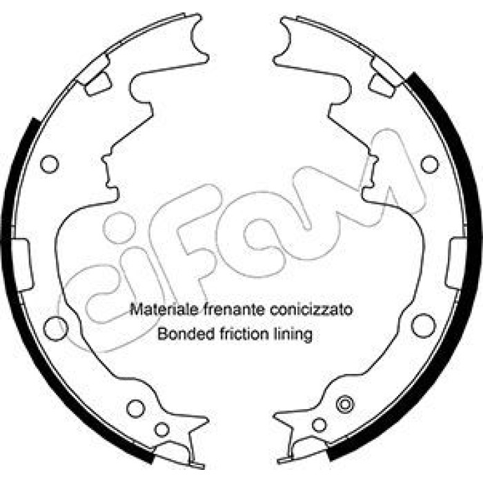 153-357 CIFAM Bremsbackensatz 153-357 153-357 CIFAM Bremsbackensatz 153-357