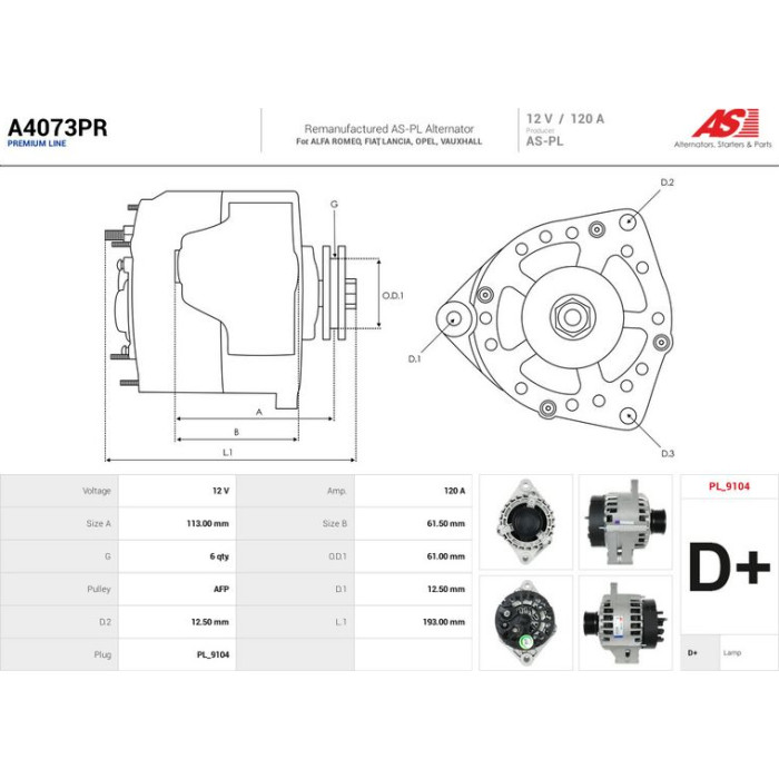 AS-PL Generator A4073PR